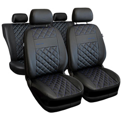 Sitzbezüge Auto für Alfa Romeo 146 (1994-2001) - Autositzbezüge Universal Schonbezüge für Autositze - Auto-Dekor - Perfect Line - blau