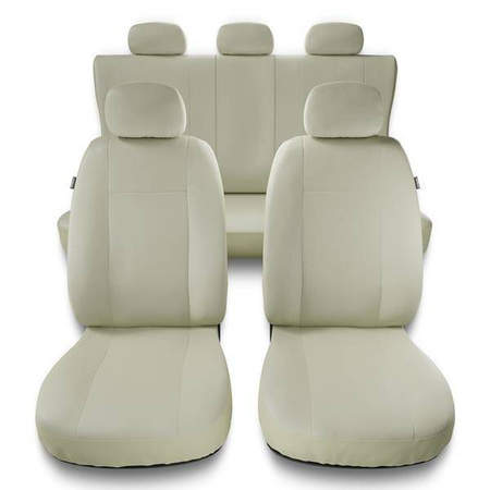 Sitzbezüge Auto für Daewoo Nexia I, II (1994-1999) - Autositzbezüge Universal Schonbezüge für Autositze - Auto-Dekor - Comfort Plus - beige