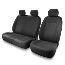 Sitzbezüge Auto für Mercedes-Benz Sprinter I, II, III (1995-2019) - Autositzbezüge Universal Schonbezüge für Autositze - Auto-Dekor - Elegance 2+1 - P-3