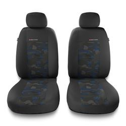 Sitzbezüge Auto für Alfa Romeo 166 I, II, III (1998-2007) - Vordersitze Autositzbezüge Set Universal Schonbezüge - Auto-Dekor - Elegance 1+1 - blau