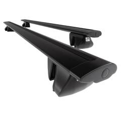 Alu-Dachträger für Isuzu D-max Pick-Up (2012-2020) - schwarz Dachträger Dachgepäckträger - Amos - Alfa - Dynamic - Reling