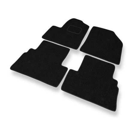 Fußmatten Auto für Ford Transit Connect (5-Personen) (2003-2014) - Nadelfilzmatten schwarze Automatten Autoteppiche - DGS Autodywan