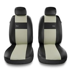 Sitzbezüge Auto für Alfa Romeo 159 (2005-2011) - Vordersitze Autositzbezüge Set Universal Schonbezüge - Auto-Dekor - X-Line 1+1 - beige