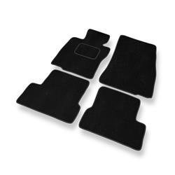 Fußmatten Auto für Mini Hatch III (2013-....) - Veloursmatten schwarze Automatten Autoteppiche - DGS Autodywan