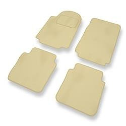 Fußmatten Auto für Alfa Romeo 75 (1985-1992) - Veloursmatten beige Automatten Autoteppiche - DGS Autodywan