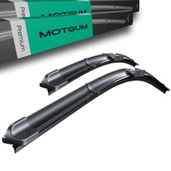 Vordere Scheibenwischer für BMW 6er F12, F13, F06 Cabriolet, Coupé, Gran Coupé (03.2011-2018) - Motgum - Wischerblätter Flach Premium