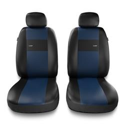 Sitzbezüge Auto für Nissan Terrano I, II (1987-2003) - Vordersitze Autositzbezüge Set Universal Schonbezüge - Auto-Dekor - X-Line 1+1 - blau