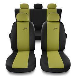 Sitzbezüge Auto für Audi A4 B5, B6, B7, B8, B9 (1995-2024) - Autositzbezüge Universal Schonbezüge für Autositze - Auto-Dekor - XR - gelb