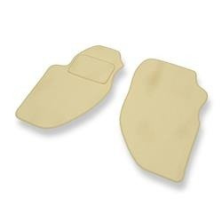 Fußmatten Auto für Alfa Romeo 166 I (1998-2003) - Veloursmatten beige Automatten Autoteppiche - DGS Autodywan