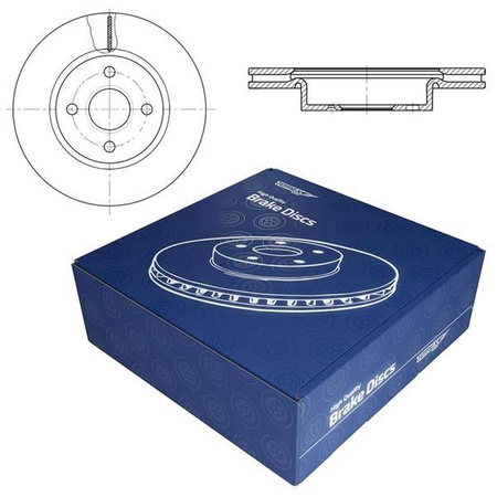 2x Bremsscheiben für Ford Transit Courier I Van (2014-2023) - belüftet - 278mm - Tomex - TX 73-92 (Vorderachse)