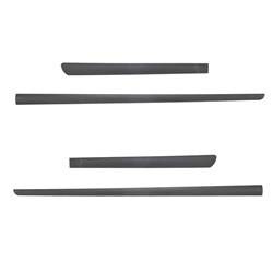 Schwarze Seitenschutzleisten für Alfa Romeo 147 Hatchback (2000-2010) - (Länge: 980mm; 645mm) - Rider