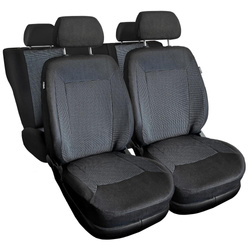 Sitzbezüge Auto für Alfa Romeo 147 (2000-2010) - Autositzbezüge Universal Schonbezüge für Autositze - Auto-Dekor - Royal - dunkelgrau