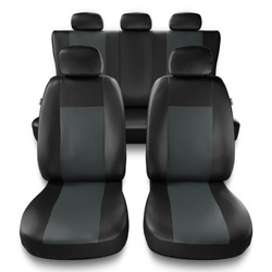 Sitzbezüge Auto für Mazda CX-9 (2006-2016) - Autositzbezüge Universal Schonbezüge für Autositze - Auto-Dekor - Comfort - grau