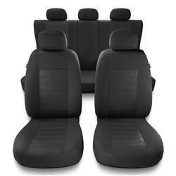 Sitzbezüge Auto für Alfa Romeo 145 (1994-2000) - Autositzbezüge Universal Schonbezüge für Autositze - Auto-Dekor - Modern - MG-2 (grau)
