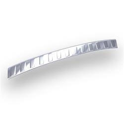 Hintere Stoßstangenleiste aus Stahl für Fiat Ulysse II MPV (5 Türen) - (2002-2011) - Croni - Trapez - silber (Satin)
