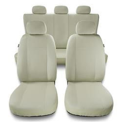 Sitzbezüge Auto für Volkswagen Vento (1991-1998) - Autositzbezüge Universal Schonbezüge für Autositze - Auto-Dekor - Comfort Plus - beige