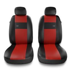 Sitzbezüge Auto für Ford Ecosport I, II (2004-2022) - Vordersitze Autositzbezüge Set Universal Schonbezüge - Auto-Dekor - X-Line 1+1 - rot
