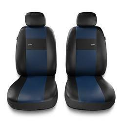 Sitzbezüge Auto für Mazda 121 I, II, III (1987-2002) - Vordersitze Autositzbezüge Set Universal Schonbezüge - Auto-Dekor - X-Line 1+1 - blau