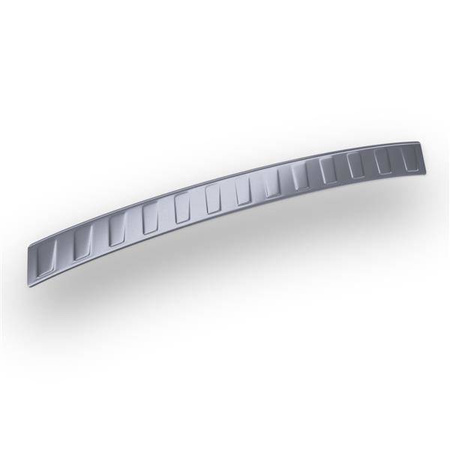 Hintere Stoßstangenleiste aus Stahl für Ford Mondeo IV Kombi (5 Türen) - (2007-2009) - Croni - Trapez - silber (matt)