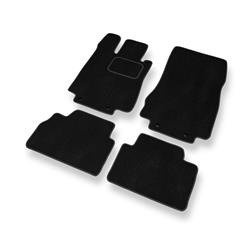 Fußmatten Auto für Mercedes-Benz S Klasse W220 (lange Version) (1998-2006) - Veloursmatten schwarze Automatten Autoteppiche - DGS Autodywan