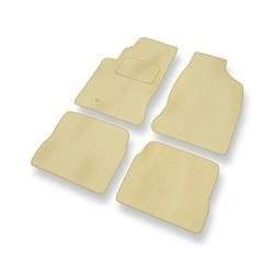 Fußmatten Auto für Chrysler PT Cruiser Automat (2000-2010) - Veloursmatten beige Automatten Autoteppiche - DGS Autodywan