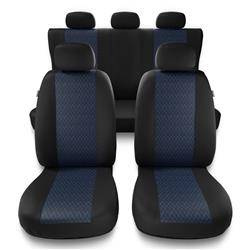 Sitzbezüge Auto für Alfa Romeo 145 (1994-2000) - Autositzbezüge Universal Schonbezüge für Autositze - Auto-Dekor - Profi - blau