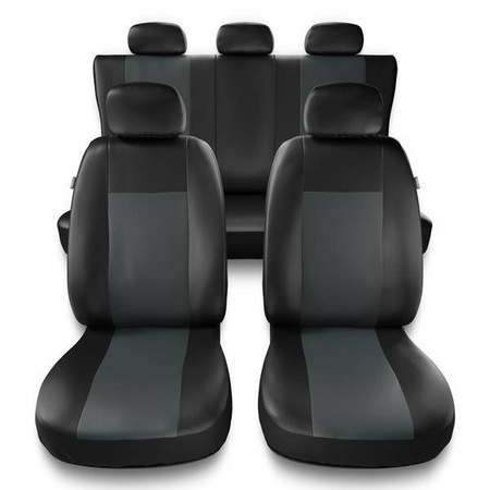 Sitzbezüge Auto für Alfa Romeo 156 I, II (1997-2007) - Autositzbezüge Universal Schonbezüge für Autositze - Auto-Dekor - Comfort - grau