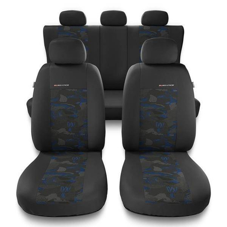 Sitzbezüge Auto für Hyundai ix35 (2010-2015) - Autositzbezüge Universal Schonbezüge für Autositze - Auto-Dekor - Elegance - blau