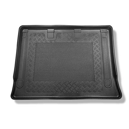 Kofferraumwanne für Mercedes-Benz EQV 300 Van (10.2020-....) - Kofferraummatte rutschfest Schutzmatt - Aristar - Standard - Extra lange Version (Extra Long) (Radstand 3430 mm, Fahrzeuglänge 5370 mm); hinter der dritten Sitzreihe; ohne geteilten Gepäckraum