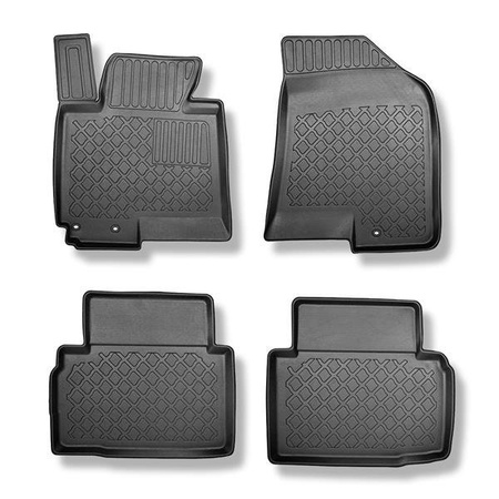 TPE Fußmatten Auto für Kia Sportage III SUV (08.2010-01.2016) - schwarz Automatten Autoteppiche - Aristar - Guardliner - Set - 4 St.