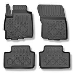 TPE Fußmatten Auto für Mitsubishi ASX I SUV (05.2010-2021) - schwarz Automatten Autoteppiche - Aristar - Guardliner - Set - 4 St.
