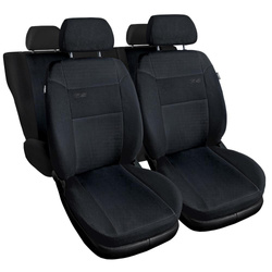 Sitzbezüge Auto für Alfa Romeo 147 (2000-2010) - Autositzbezüge Universal Schonbezüge für Autositze - Auto-Dekor - RS - schwarz