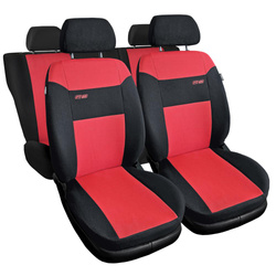 Sitzbezüge Auto für Alfa Romeo 147 (2000-2010) - Autositzbezüge Universal Schonbezüge für Autositze - Auto-Dekor - RS - rot