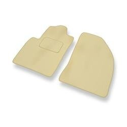 Fußmatten Auto für Ford Fiesta V (2002-2008) - Veloursmatten beige Automatten Autoteppiche - DGS Autodywan