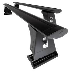 Alu-Dachträger für Mazda Demio Hatchback (2007-2014) - schwarz Dachträger Dachgepäckträger - Amos - β-103 - Dynamic - Montagepunkte