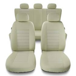 Sitzbezüge Auto für Jeep Grand Cherokee I, II, III, IV, V (1992-....) - Autositzbezüge Universal Schonbezüge für Autositze - Auto-Dekor - Modern - MG-3 (beige)