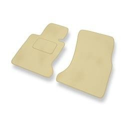 Fußmatten Auto für BMW 7er IV E65/E66 (2001-2008) - Veloursmatten beige Automatten Autoteppiche - DGS Autodywan